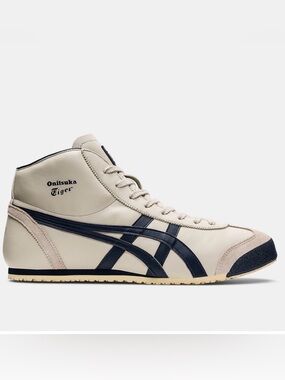 Onitsuka Tiger by Asics Cream & Navy High-Top Sneaker